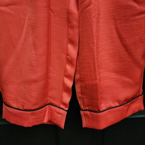 Fabletics EcoSatin Crop Pant - Strawberry Red/Black - Picture 15 of 16